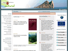 Tablet Screenshot of murcianatural.carm.es